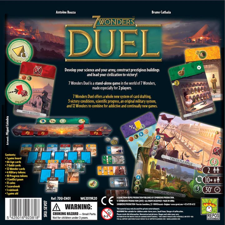 7 Wonders Duel Board Game - Repos Production - 2