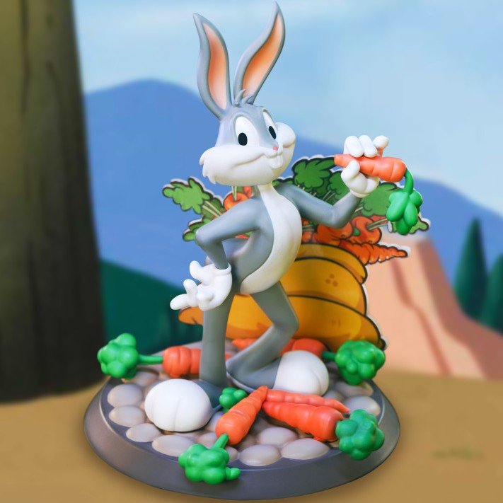 ABYstyle Looney Tunes Bugs Bunny Snapshot Gallery Figure - Abysse - 1