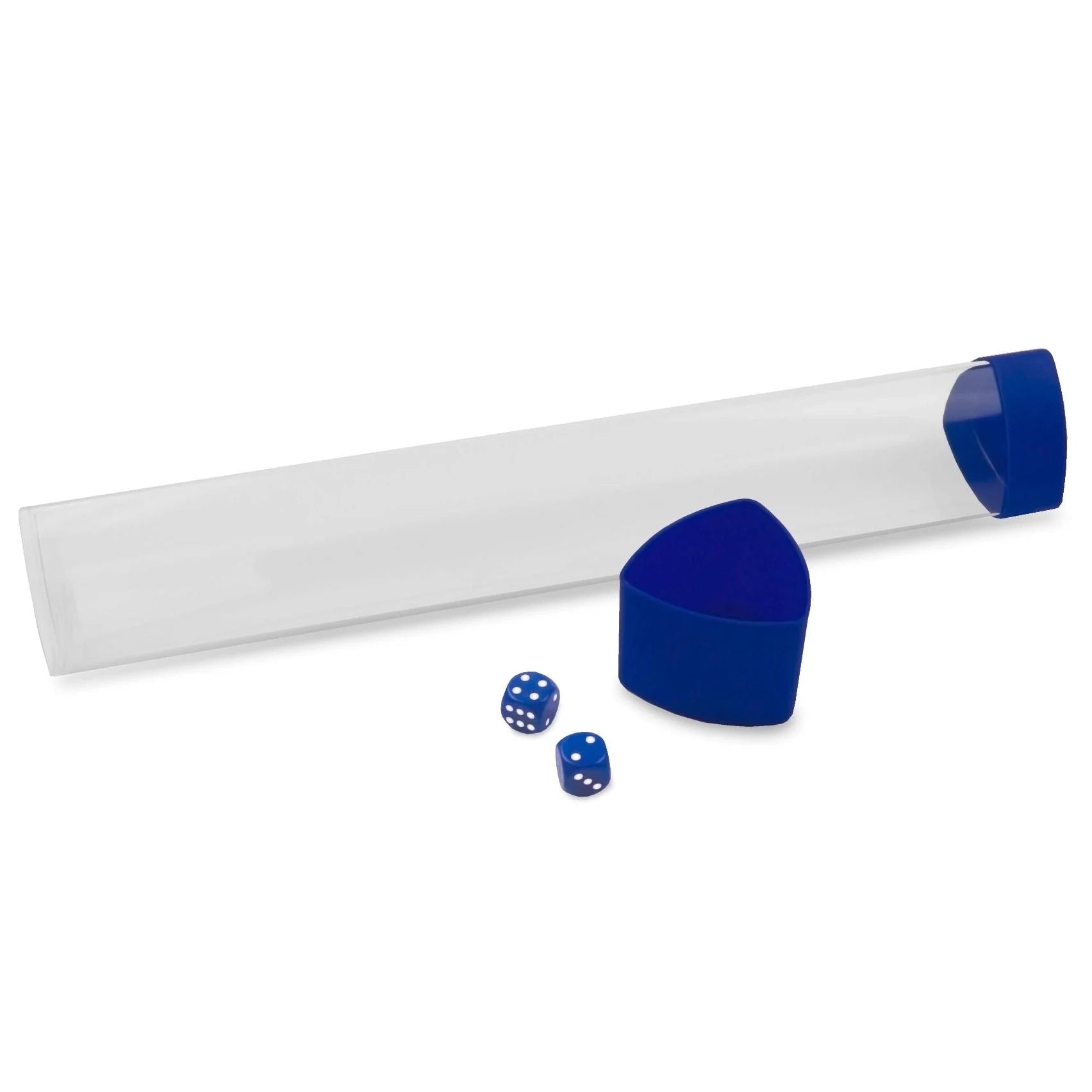 BCW Playmat Tube with Dice Cap, Blue/Clear - BCW - 1