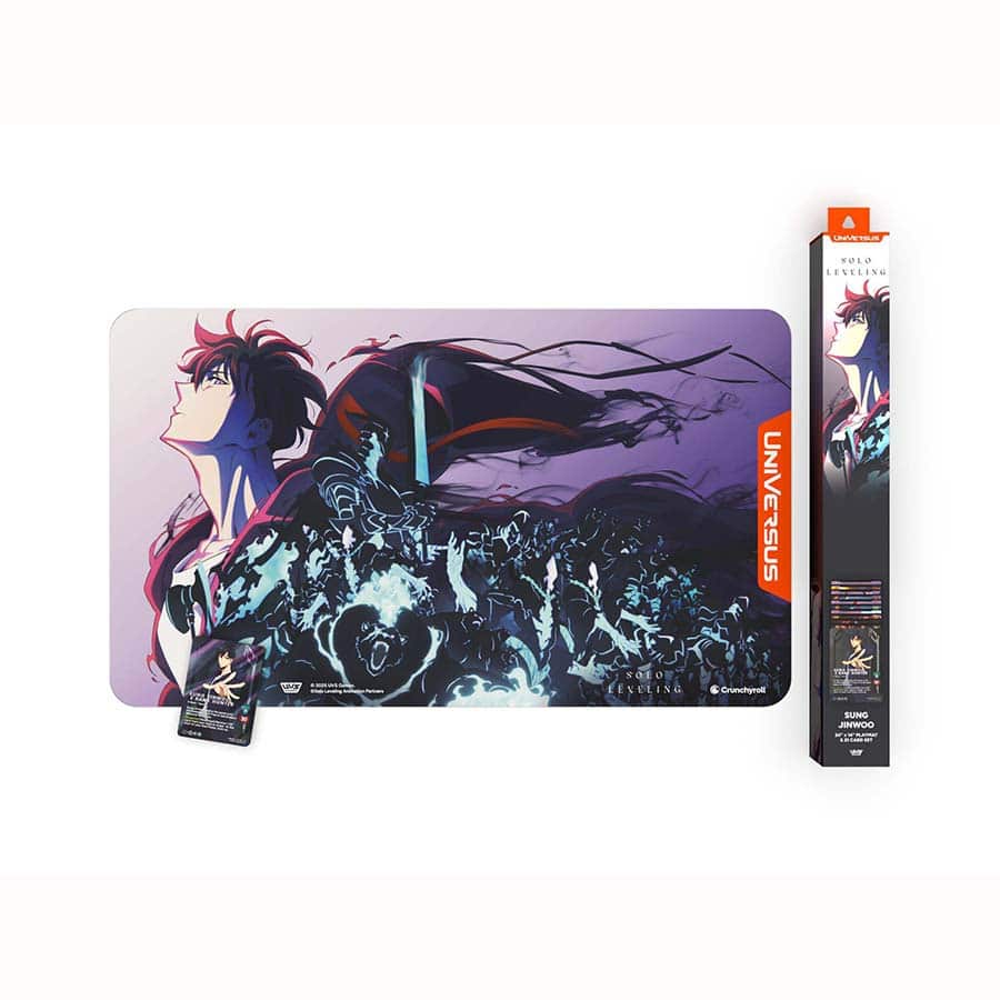 Challenger Series Solo Leveling Shadow Monarch Spotlight Playmat Bundle - UniVersus - 1