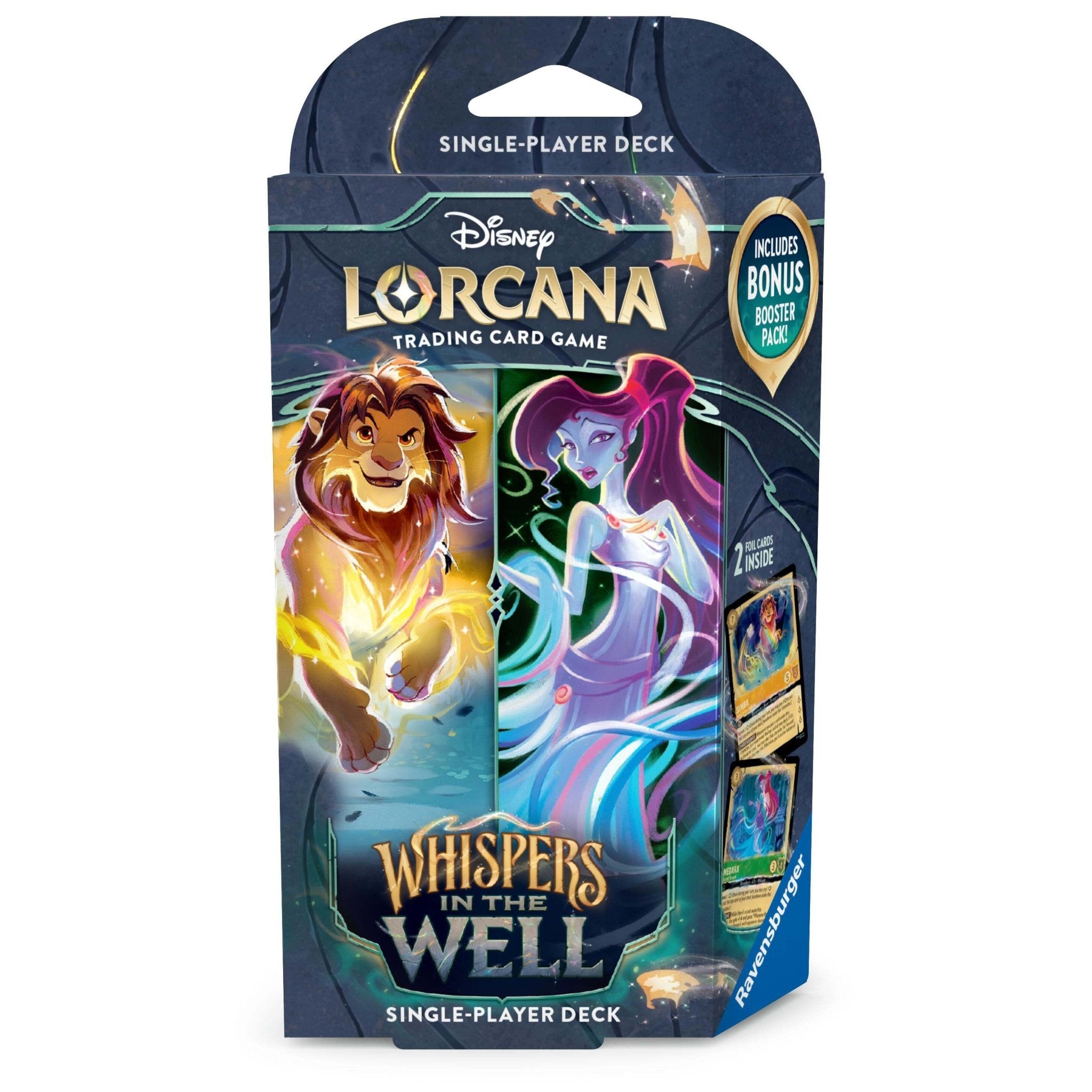 Disney Lorcana Whispers in the Well Starter Deck (Amber & Emerald) - Ravensburger - 1