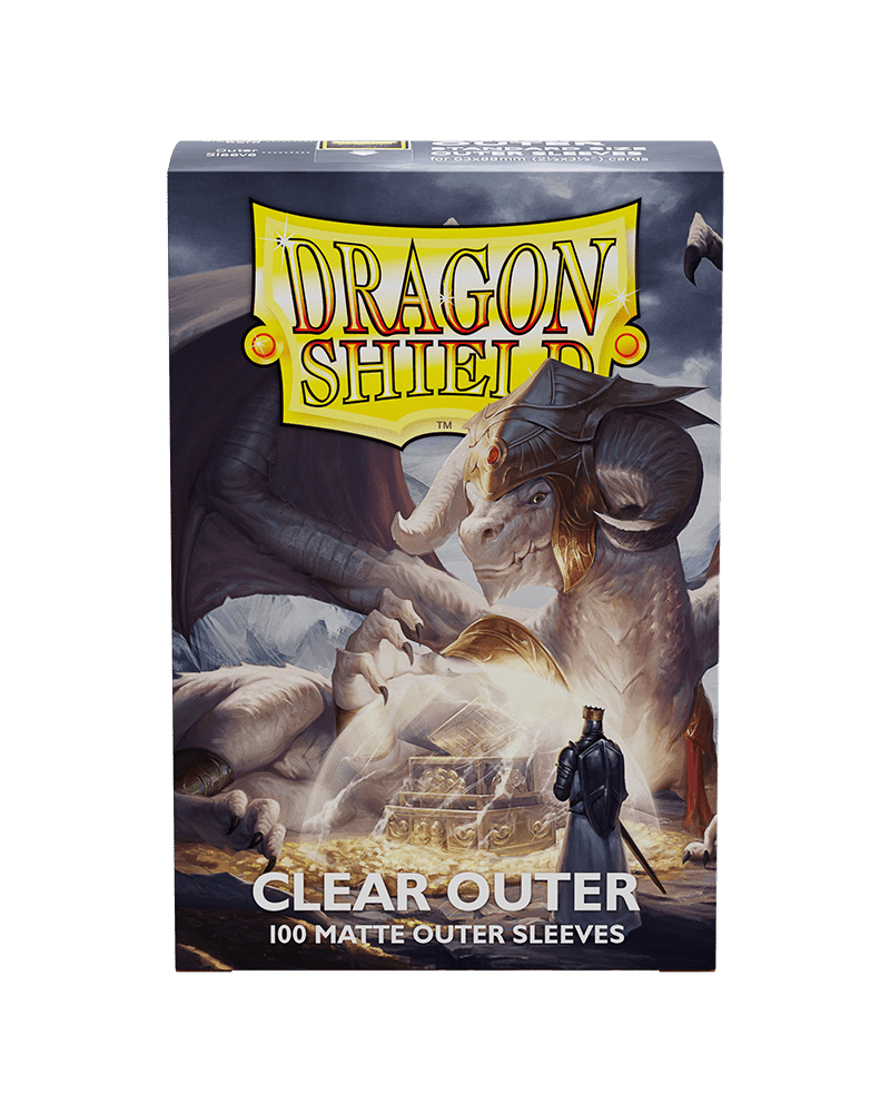 Dragon Shield 100ct Outer Sleeves, Clear Matte (Standard) - Dragon Shield - 1