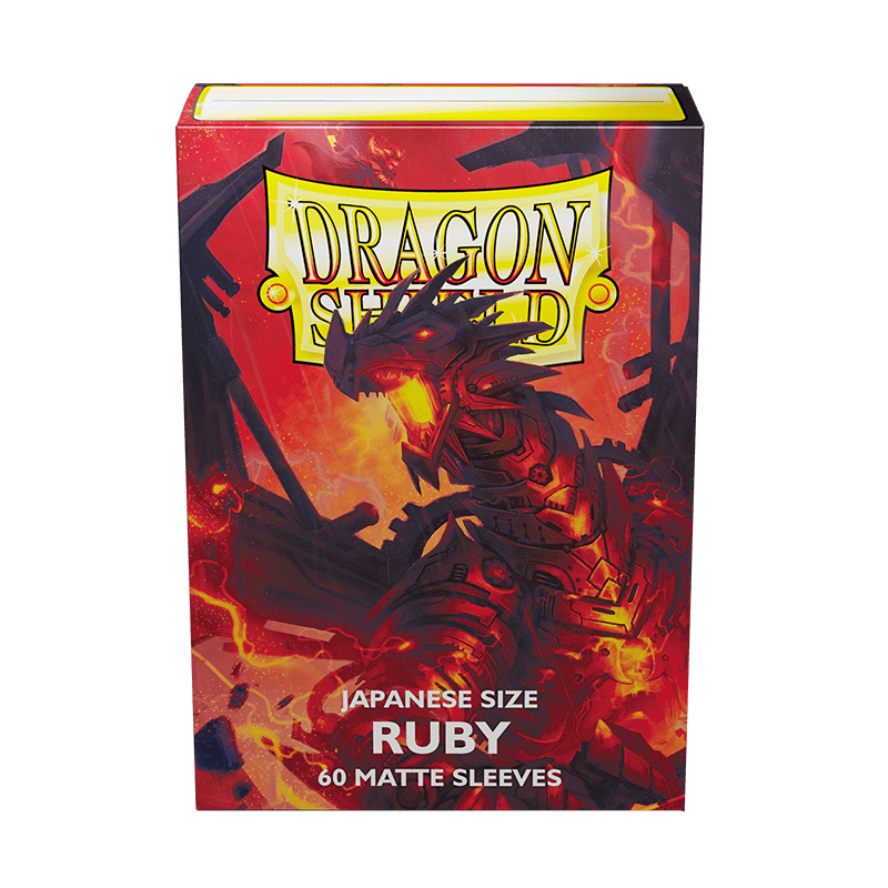 Dragon Shield Japanese Size 60ct Sleeves - Ruby (Matte) - Dragon Shield - 1