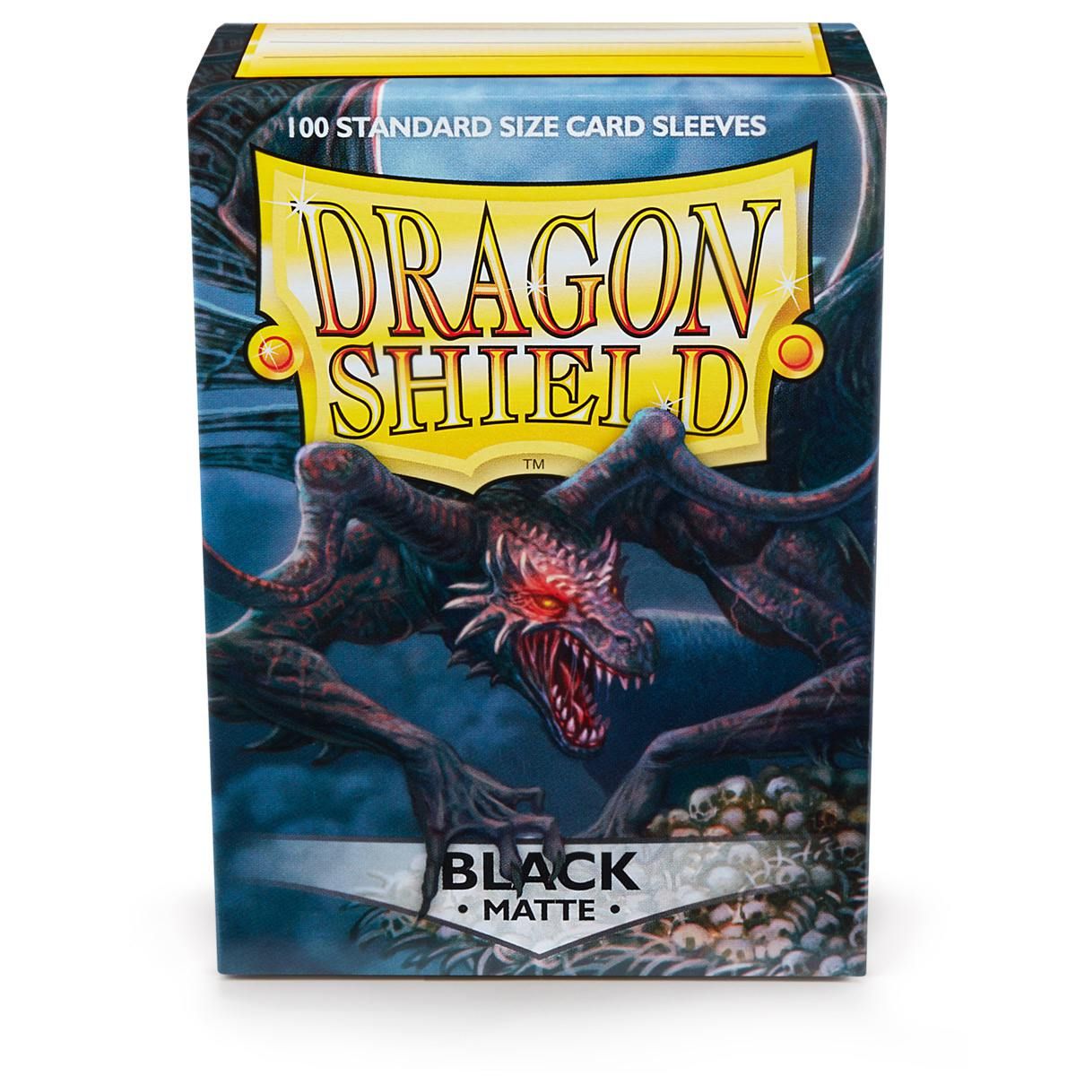 Dragon Shield: Standard 100ct Sleeves - Black (Matte) - Arcane Tinmen - 1