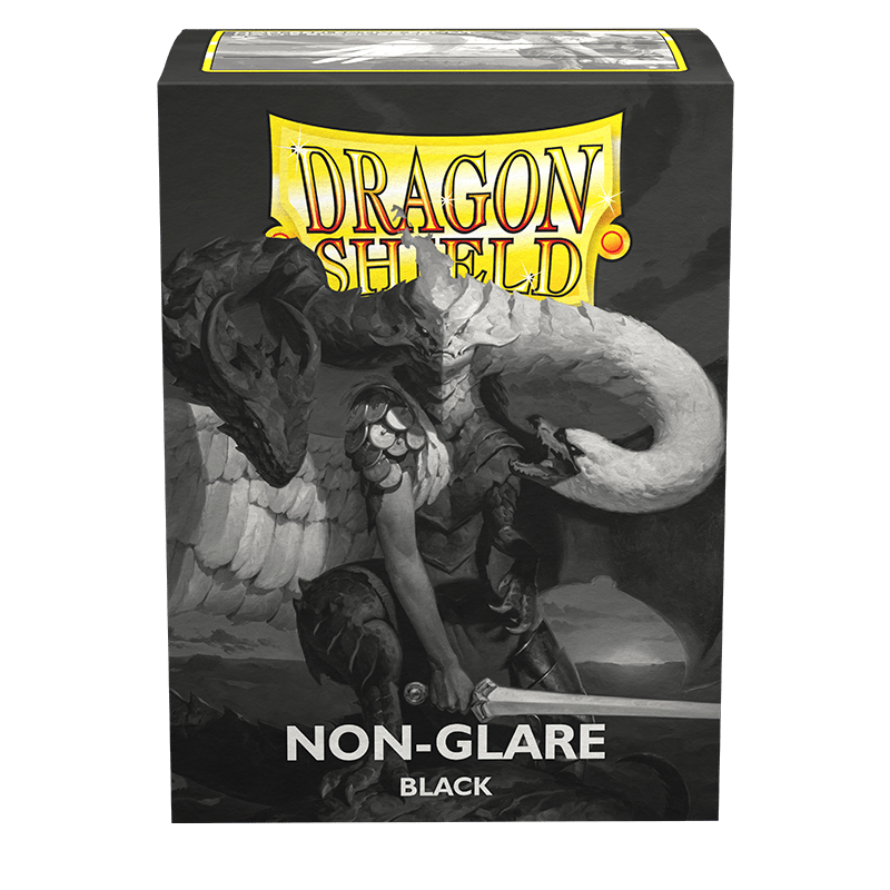 Dragon Shield: Standard 100ct Sleeves - Black (Non - Glare Matte) - Arcane Tinmen - 1