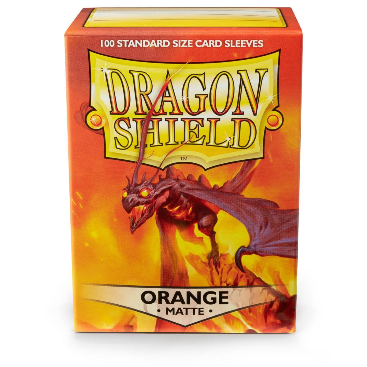 Dragon Shield: Standard 100ct Sleeves - Orange (Matte) - Arcane Tinmen - 1