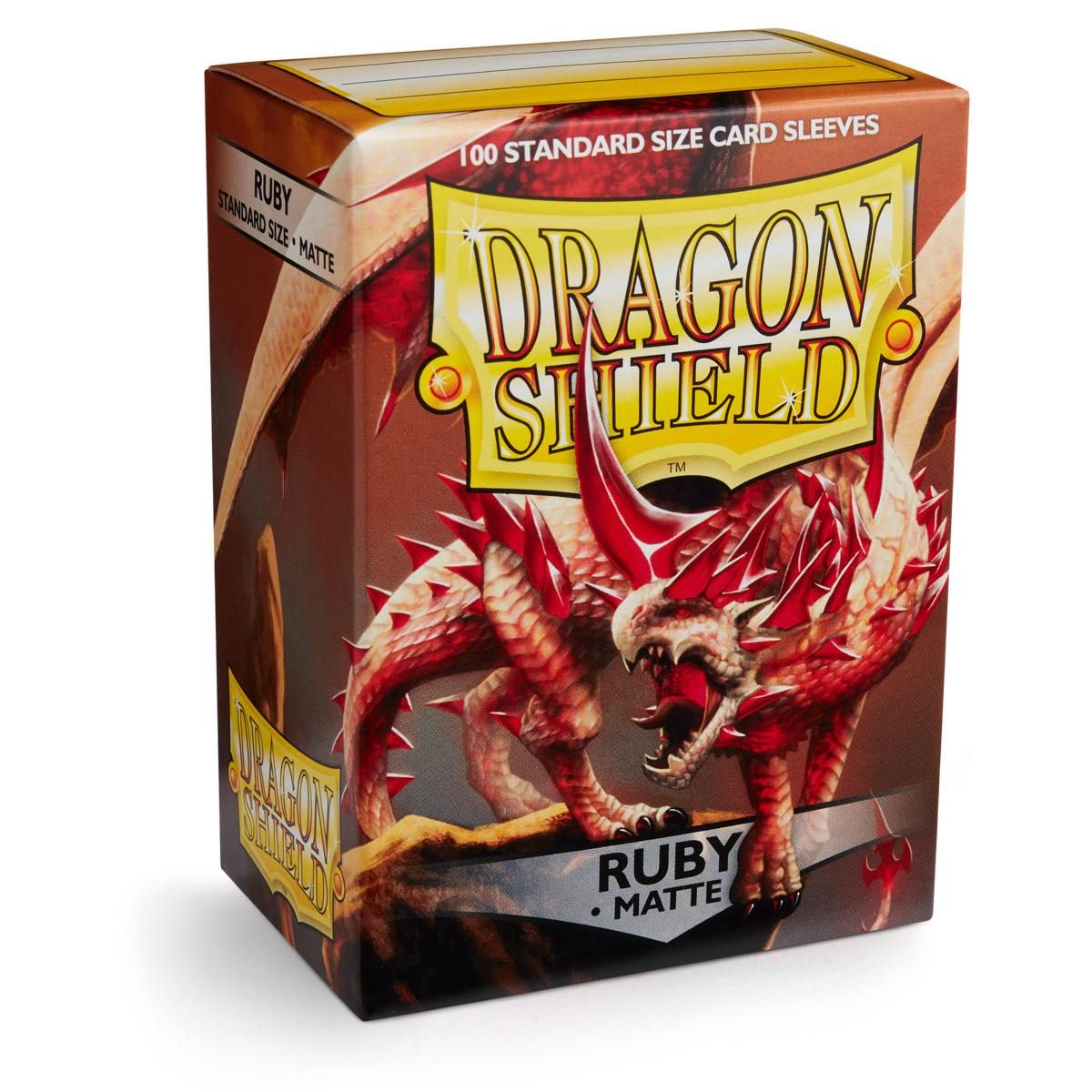 Dragon Shield: Standard 100ct Sleeves - Ruby (Matte) - Arcane Tinmen - 1