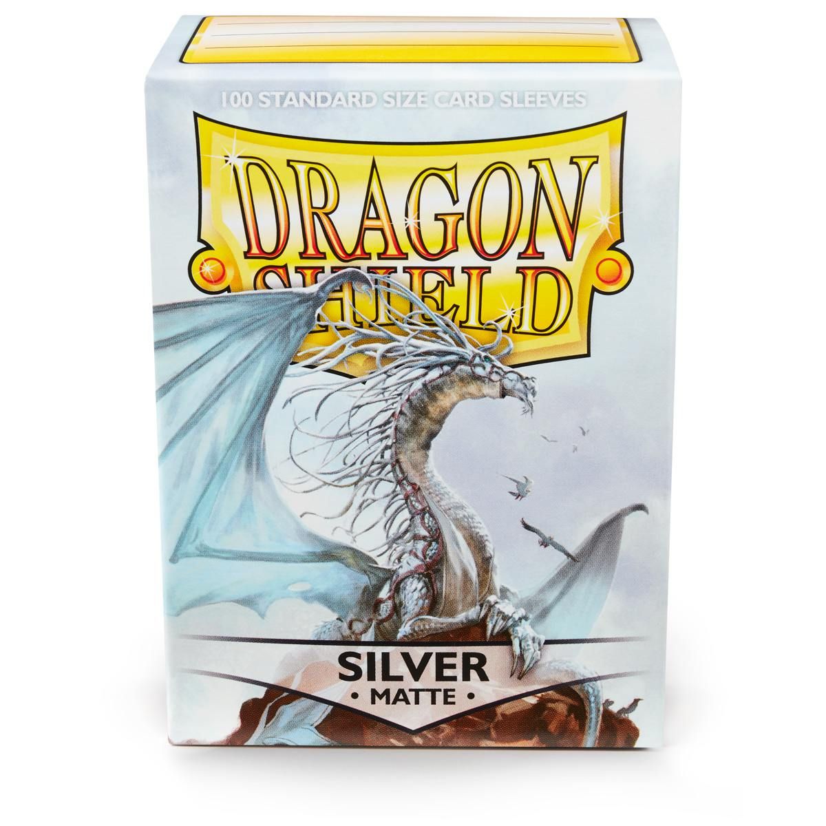 Dragon Shield: Standard 100ct Sleeves - Silver (Matte) - Arcane Tinmen - 1