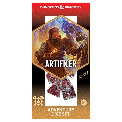 Dungeons & Dragons D&D Artificer Clear Adventure Dice - Sirius A Dice Inc. - 1