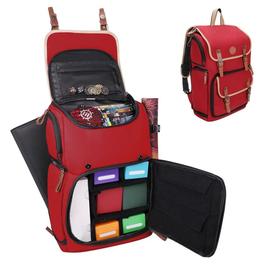 Enhance Designer Edition Red Trading Card Storage Backpack - Enhance Gaming - 1
