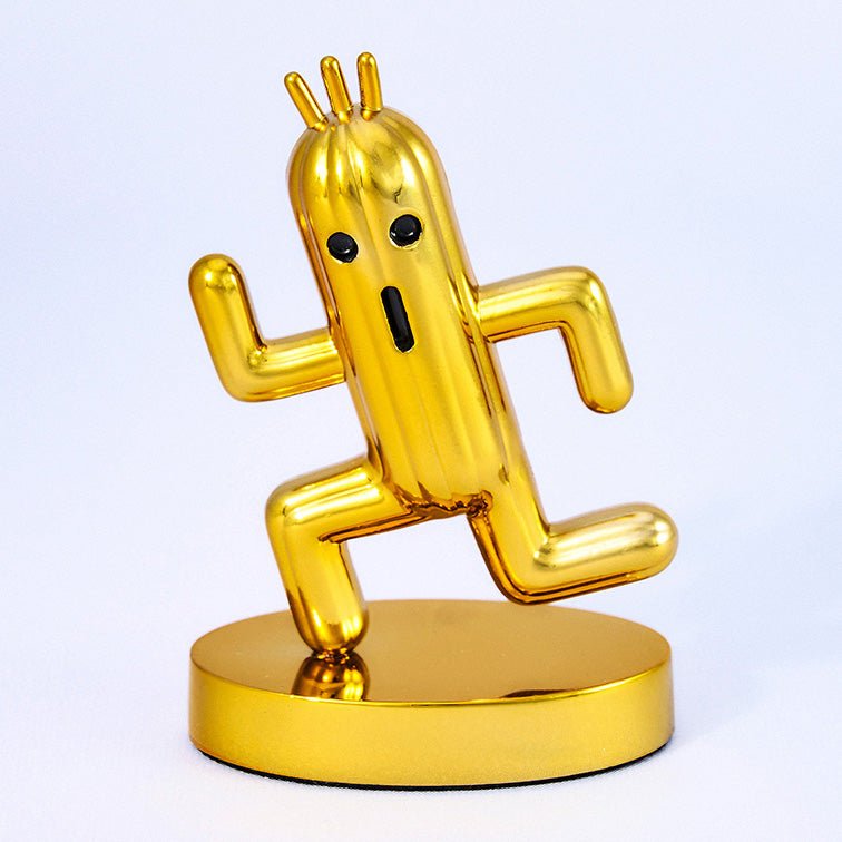 Final Fantasy Bright Arts Gallery Gold Cactuar Figure - Square Enix - 1
