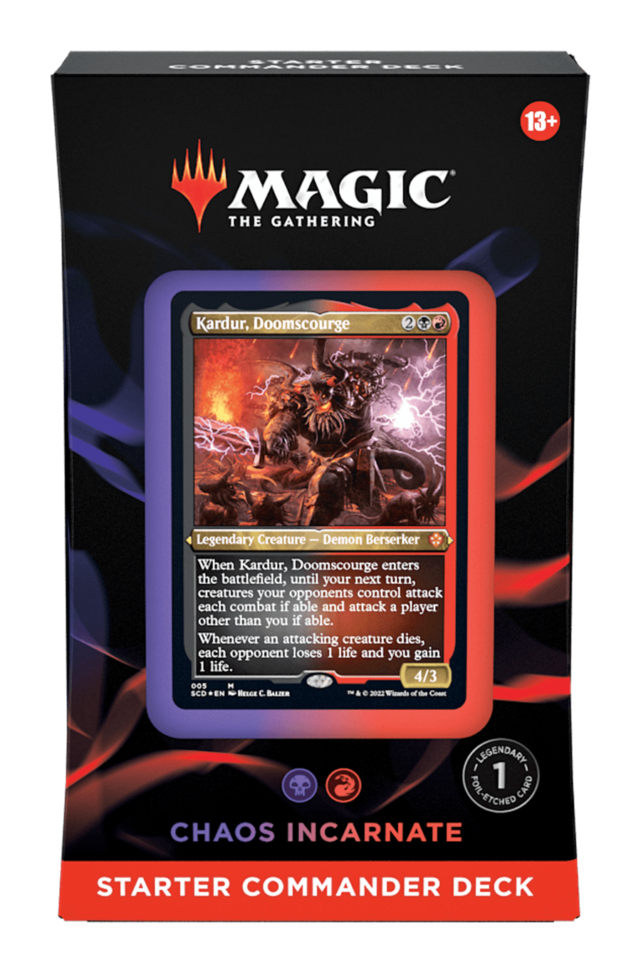 Magic the Gathering Chaos Incarnate Starter Commander Deck - Magic: The Gathering - 1