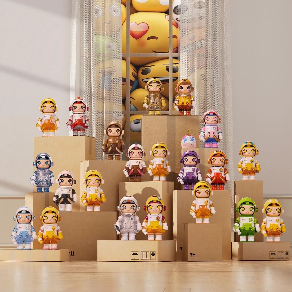 Mega Space Molly 100% × emoji Series (Blind Box) - POP MART - 2