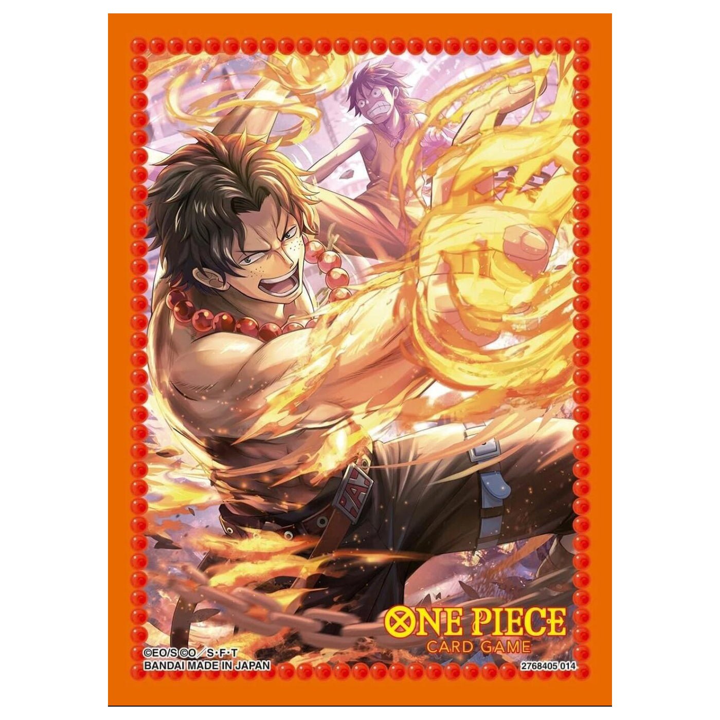 One Piece TCG Portgas.D.Ace Official Bandai 70ct Card Sleeves One Piece TCG Portgas.D.Ace Official Bandai 70ct Card Sleeves