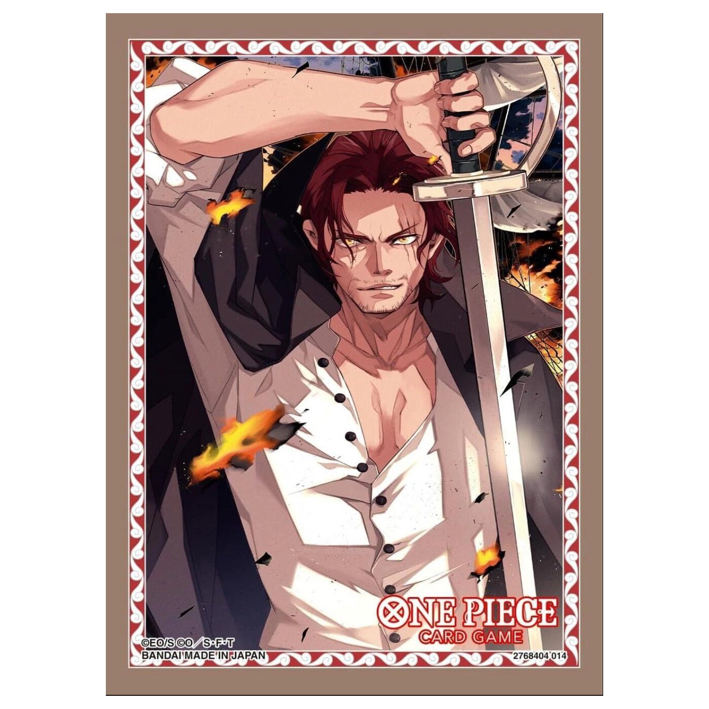 One Piece TCG Shanks Bandai, 70ct Card Sleeves - Bandai - 1