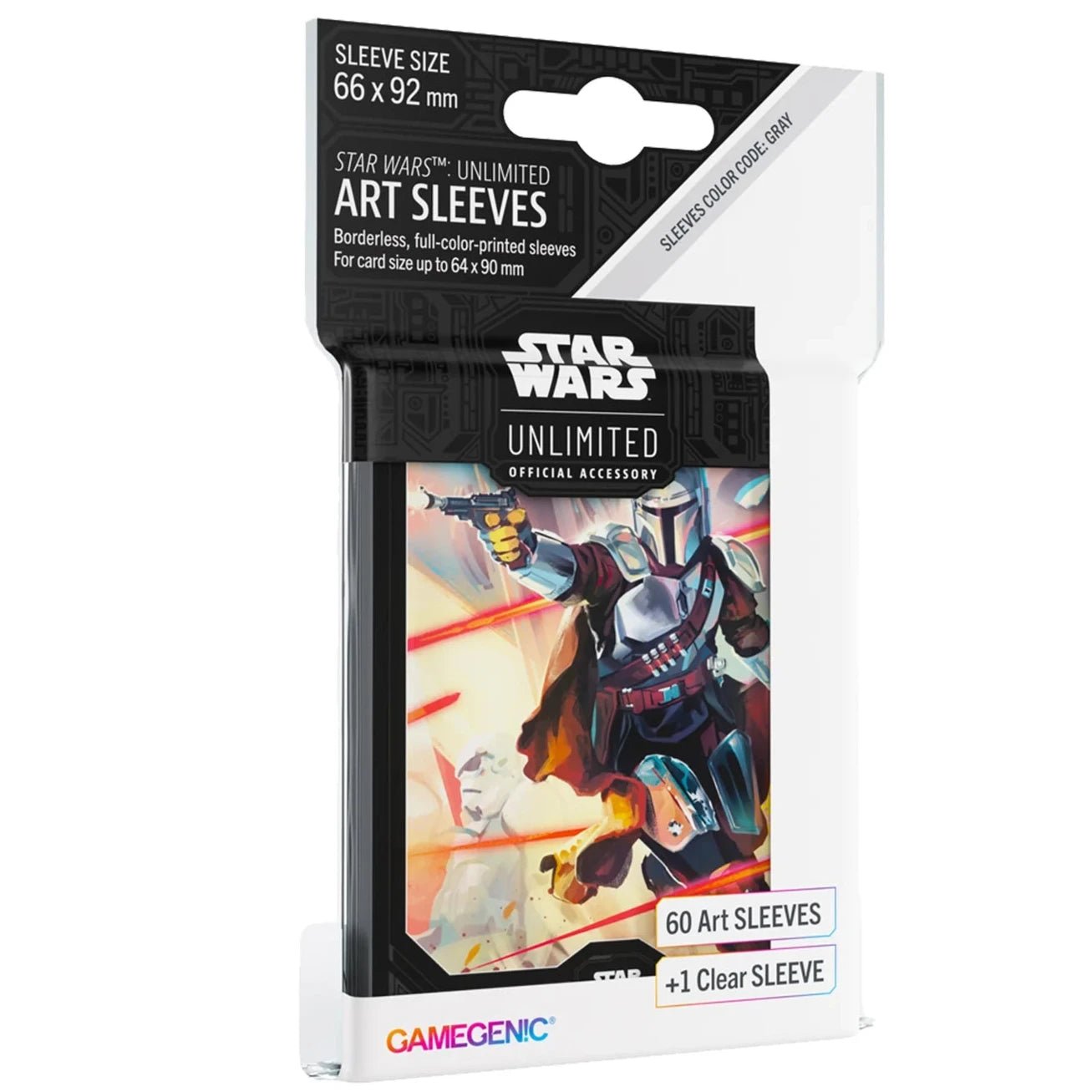 Star Wars: Unlimited Art Mandalorian 60ct Card Sleeves - Gamegenic - 1