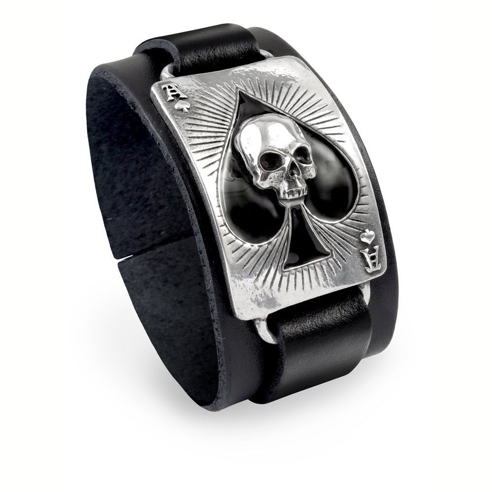 Ace Of Dead Spades Wriststrap Bracelet - Alchemy of England - 1