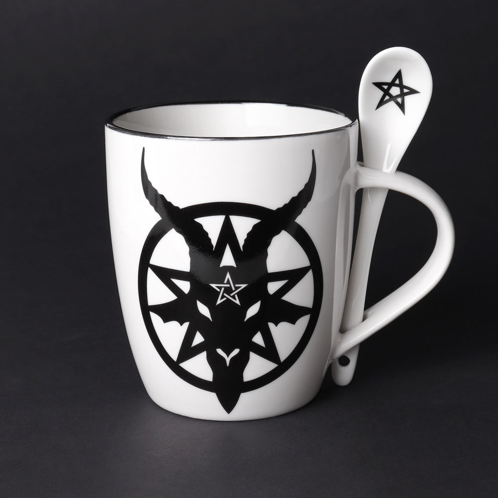 Baphomet Mug Tea Cup and Spoon - Alchemy of England - 1