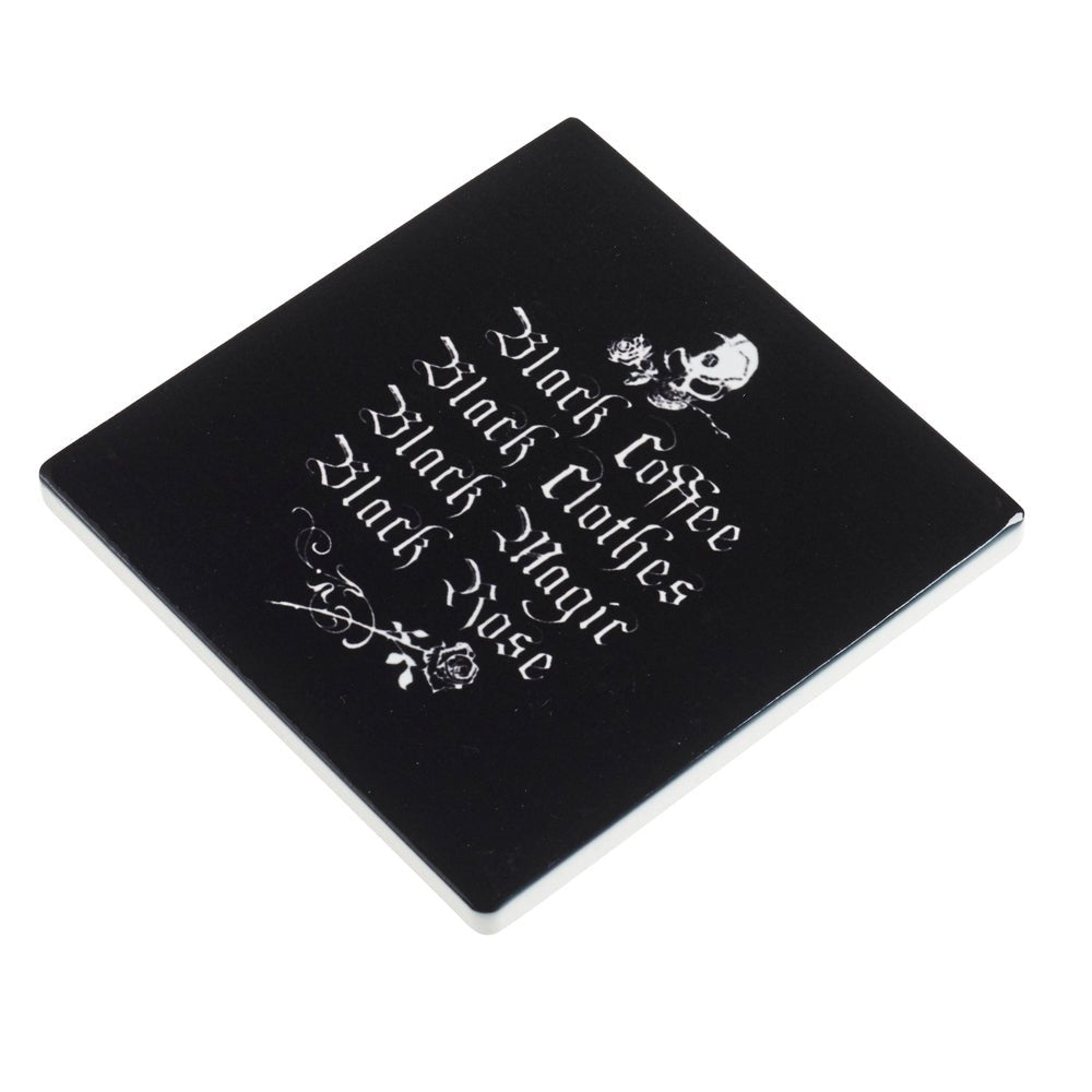Black Coffee Black Clothes Trivet Coaster - Alchemy of England - 1