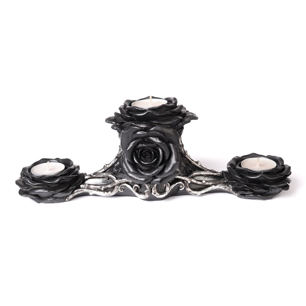 Black Rose Triple T Light Holder - Alchemy of England - 1
