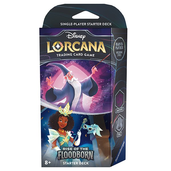 Disney Lorcana: Rise of the Floodborn Starter Deck (Amethyst & Steel) - Disney - 1