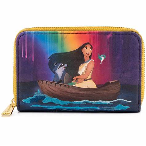Disney Pochontas Just Around The River Bend Zip Around Wallet - Loungefly - 1