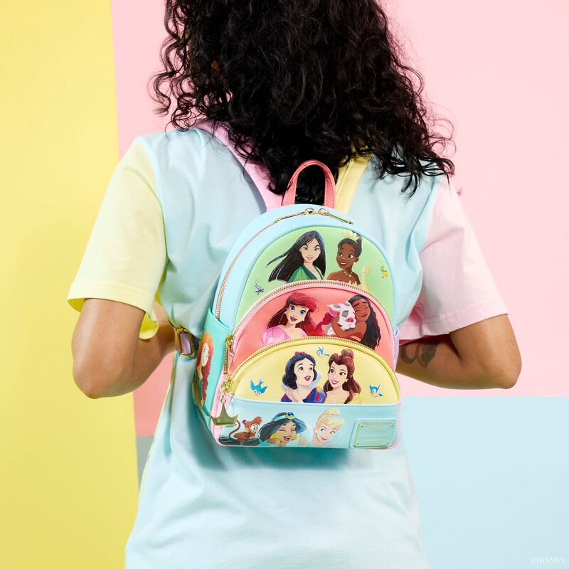 Disney Princess Triple Pocket Mini Backpack - Loungefly - 2