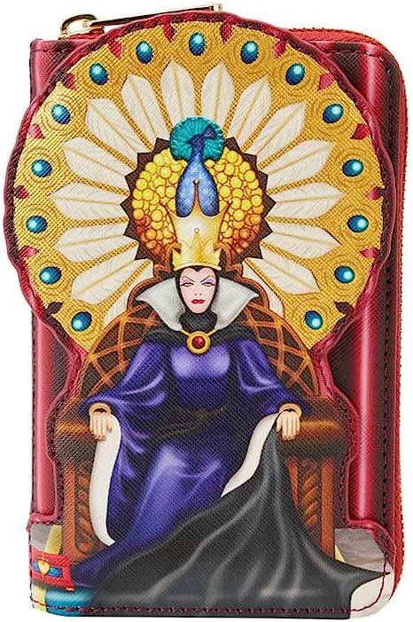 Disney Snow White Evil Queen Throne Zip Around Wallet - Loungefly - 1