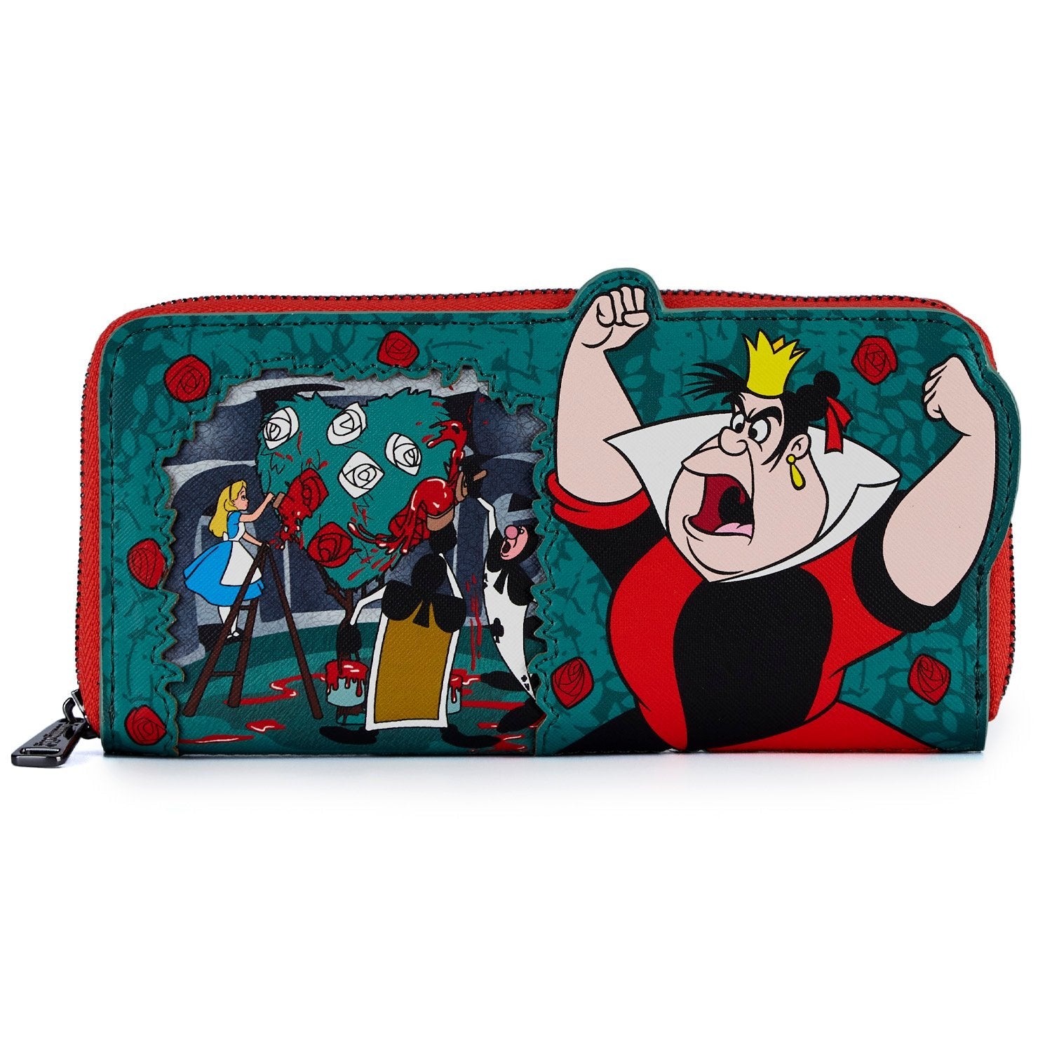 Disney Villains Scene Series Queen of Hearts Zip Around Wallet - Loungefly - 1