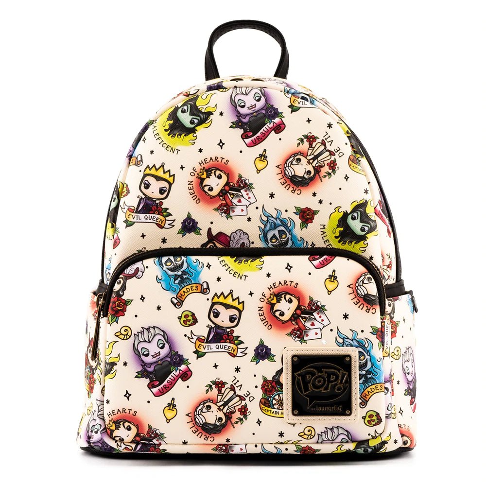 hades loungefly mini backpack Loungefly Disney Villains Tattoo Funko Pop! Mini-Backpack