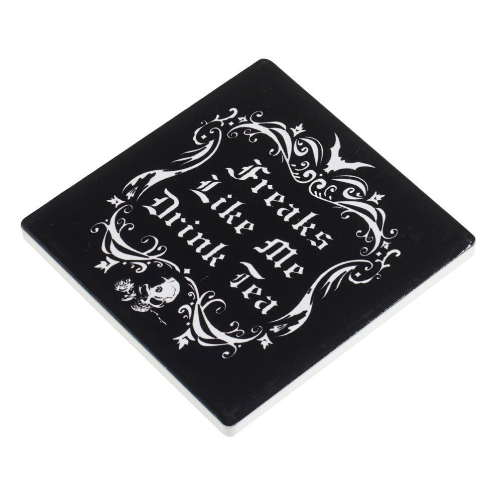 Freaks Like Me Drink Tea Trivet Coaster - Alchemy of England - 1