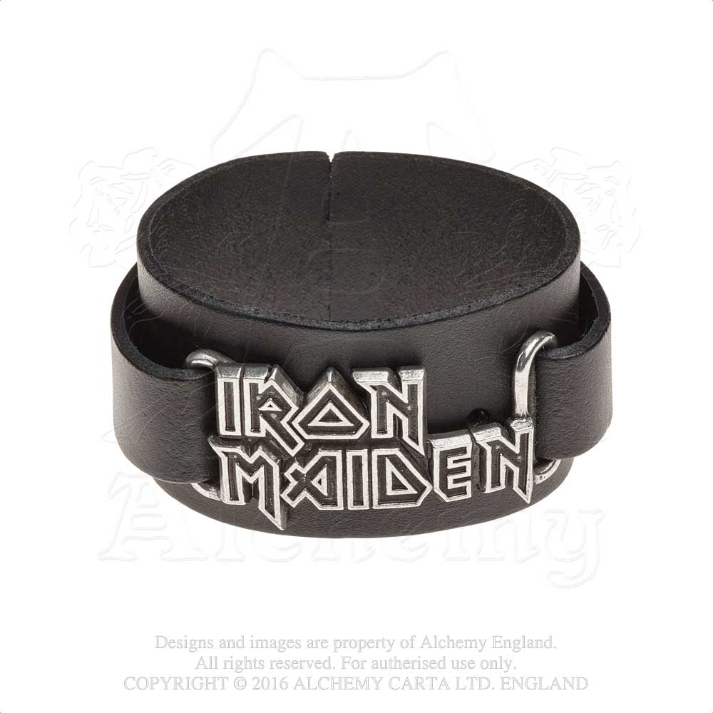 Iron Maiden: logo Wriststrap Bracelet - Alchemy of England - 1