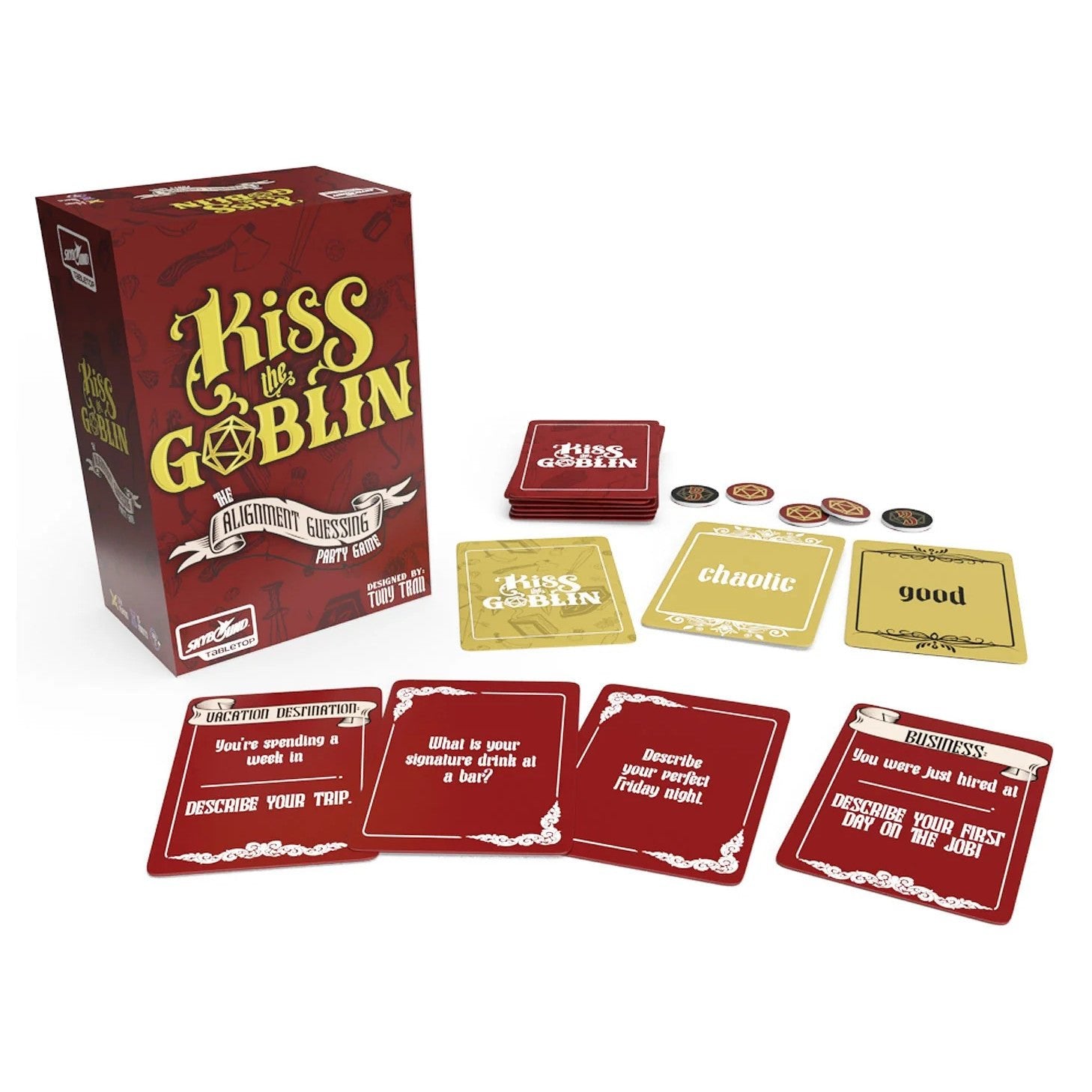 Kiss The Goblin: The Alignment Guessing Party Game, 2-8 Players (Ages 11+) - Skybound - 2
