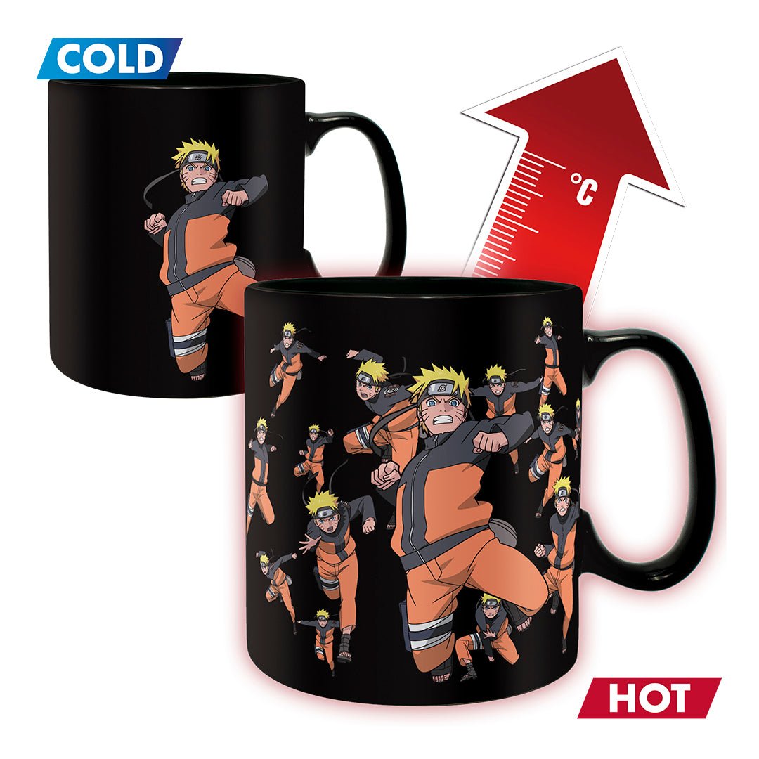 Naruto Shippuden Clone Jutsu Magic Mug and Coaster Gift Set - Abysse - 1