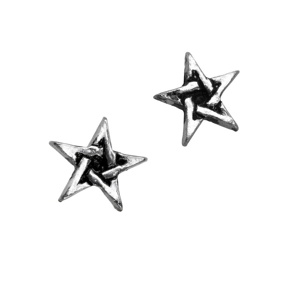 Pentagram Stud Earrings - Alchemy of England - 1