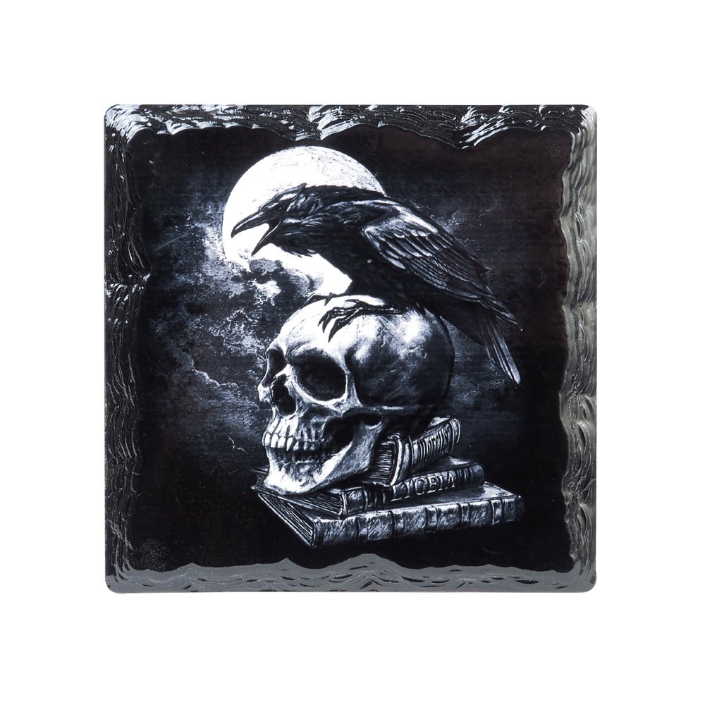 Poes Raven Slate Trivet Coaster - Alchemy of England - 1