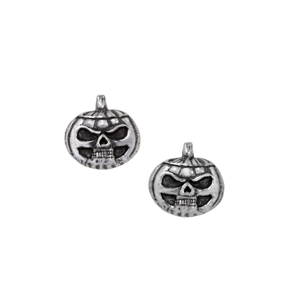 Pumpkin Skull Stud Earrings - Alchemy of England - 1