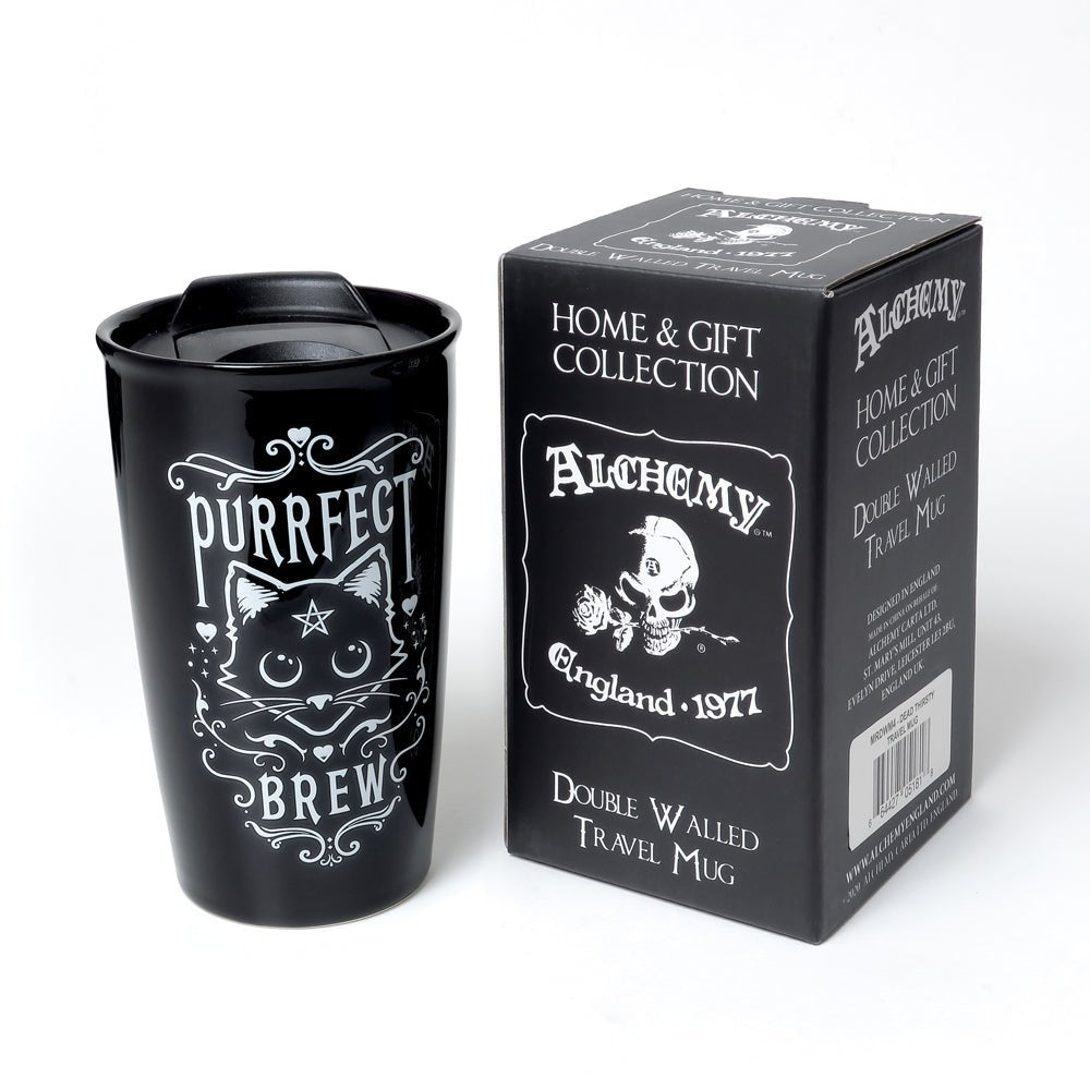 Purrfect Brew Double Walled Mug - Alchemy of England - 1