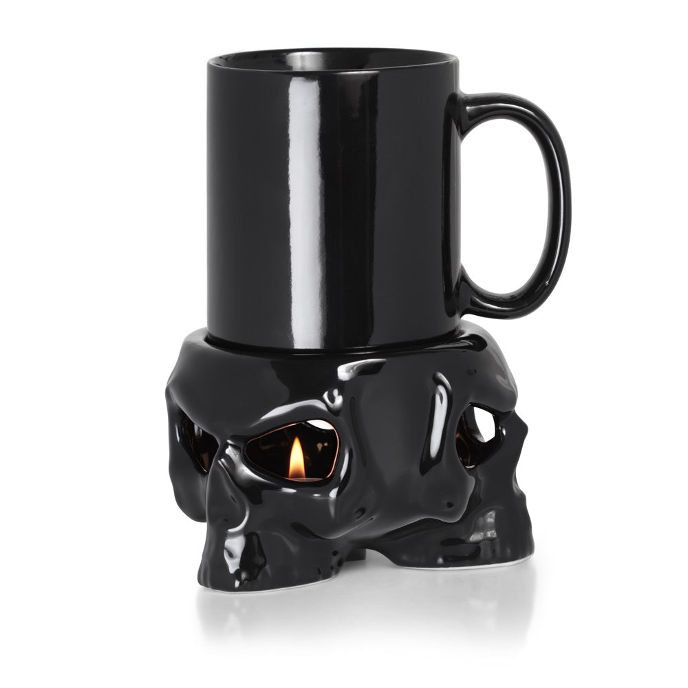 Skull Tealight Mug Warmer/ Crystal Ball Holder - Alchemy of England - 1