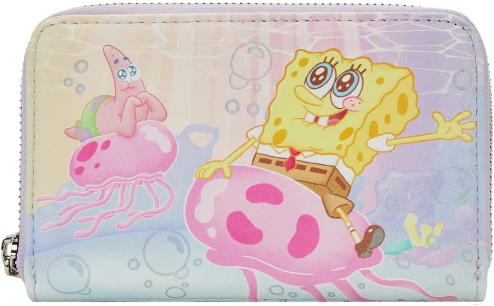 Spongebob Pastel Jellyfishing Zip Around Wallet - Loungefly - 1