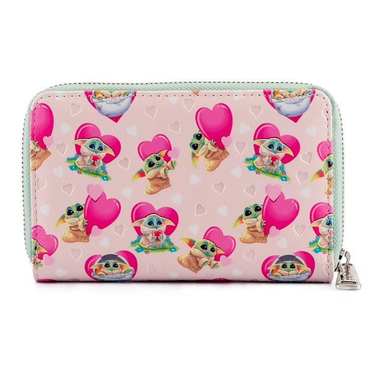 Star Wars Mandalorian Grogu Valentines Zip Wallet - Loungefly - 1
