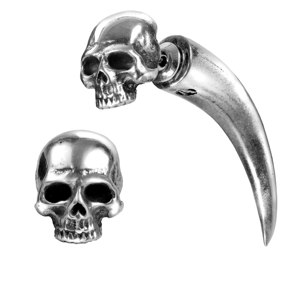Tomb Skull Horn Earring - Alchemy of England - 2