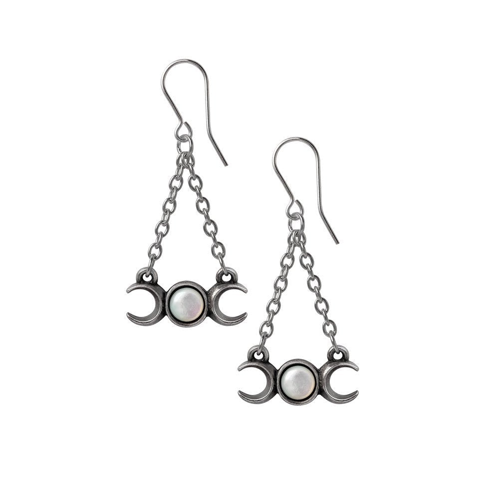 Wiccan Moon Earrings - Alchemy of England - 1