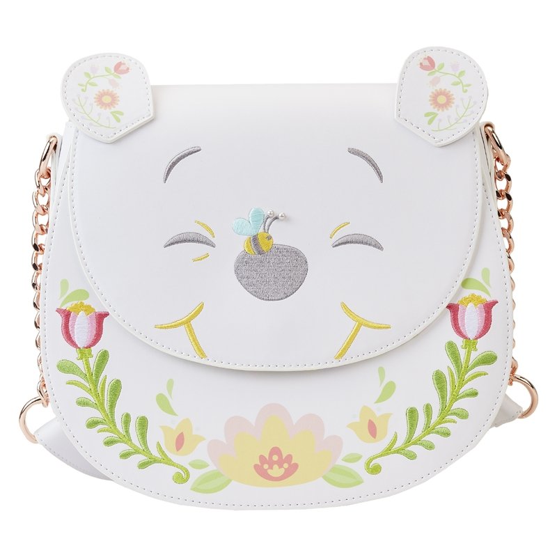 Winnie the Pooh Cosplay Folk Floral Crossbody Bag - Loungefly - 1