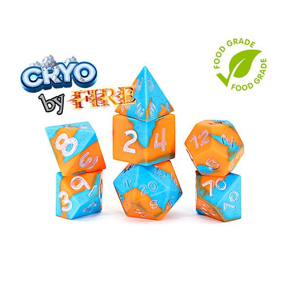 7-Die Set Anti-Stress Dice Cryo by Fire - Gate Keeper Games - 1