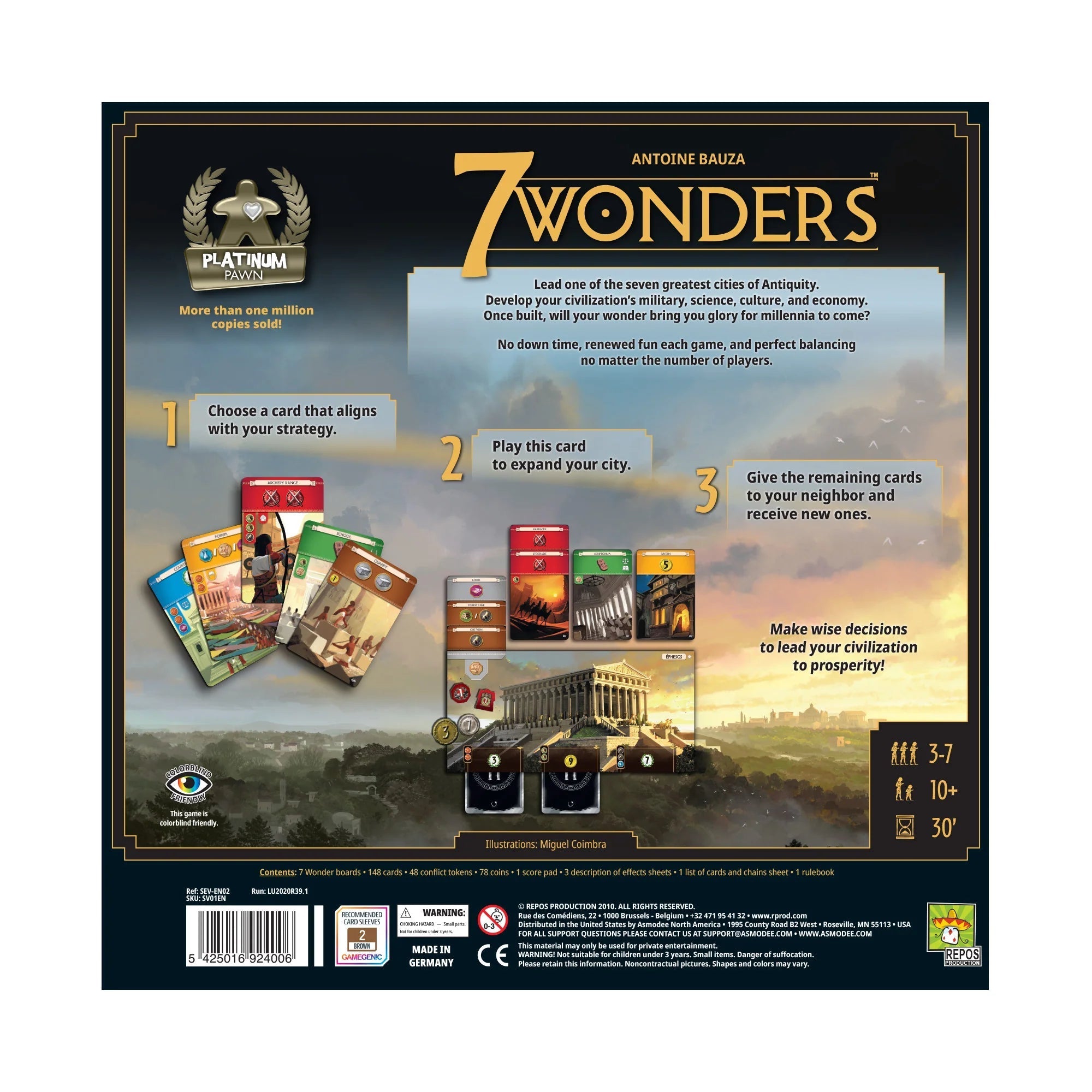 7 Wonders New Edition Board Game - Repos Production - 2