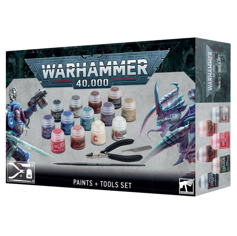 Warhammer 40,000 Paints + Tool Set