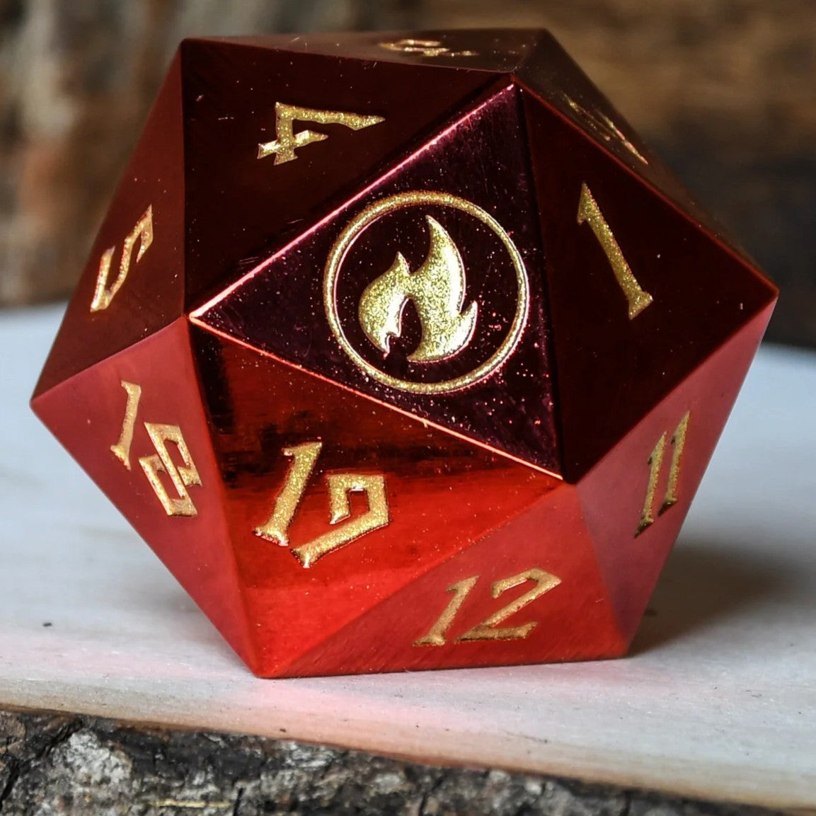 Misty Mountain Gaming Mountain Mana Spindown Metal D20