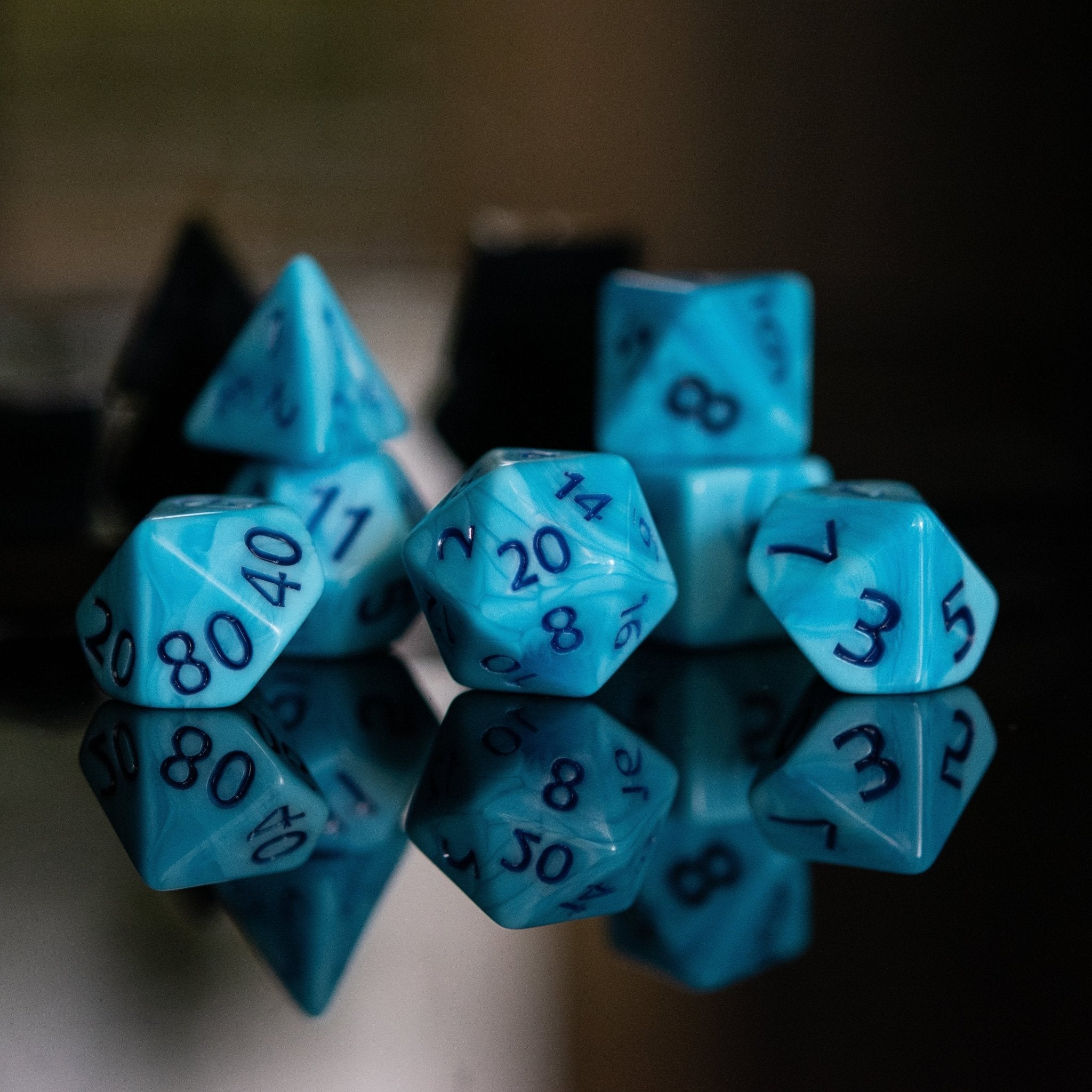 Aruba Acrylic Dice Set - Misty Mountain Gaming - 1