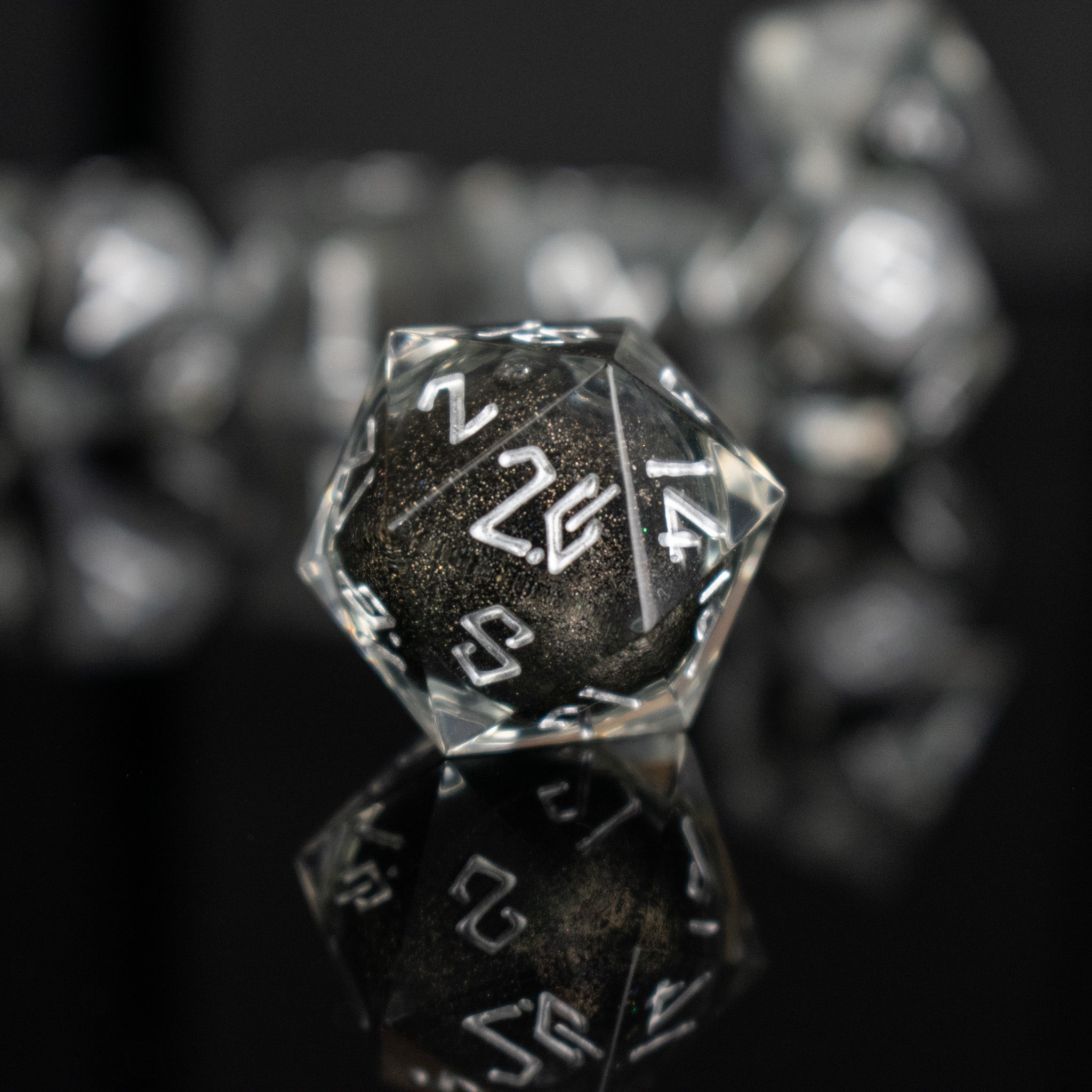 Ashes of My Enemies Liquid Core Dice Set - Misty Mountain Gaming - 2